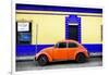 ¡Viva Mexico! Collection - Classic Orange VW Beetle Car and Colorful Wall-Philippe Hugonnard-Framed Photographic Print