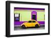 ¡Viva Mexico! Collection - Classic Yellow VW Beetle Car and Colorful Wall-Philippe Hugonnard-Framed Photographic Print