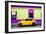 ¡Viva Mexico! Collection - Classic Yellow VW Beetle Car and Colorful Wall-Philippe Hugonnard-Framed Photographic Print