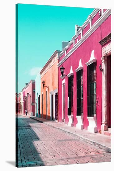 ¡Viva Mexico! Collection - Color Street in Campeche VII-Philippe Hugonnard-Stretched Canvas