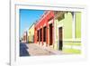 ¡Viva Mexico! Collection - Color Street in Campeche-Philippe Hugonnard-Framed Photographic Print