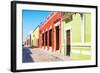 ¡Viva Mexico! Collection - Color Street in Campeche-Philippe Hugonnard-Framed Photographic Print