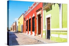 ¡Viva Mexico! Collection - Color Street in Campeche-Philippe Hugonnard-Stretched Canvas