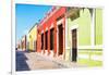 ¡Viva Mexico! Collection - Color Street in Campeche-Philippe Hugonnard-Framed Photographic Print