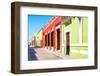 ¡Viva Mexico! Collection - Color Street in Campeche-Philippe Hugonnard-Framed Photographic Print