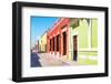 ¡Viva Mexico! Collection - Color Street in Campeche-Philippe Hugonnard-Framed Photographic Print