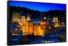 ¡Viva Mexico! Collection - Colorful City at Night - Guanajuato-Philippe Hugonnard-Framed Stretched Canvas