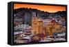 ¡Viva Mexico! Collection - Colorful City at Twilight - Guanajuato-Philippe Hugonnard-Framed Stretched Canvas