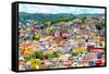 ¡Viva Mexico! Collection - Colorful Cityscape IX - Guanajuato-Philippe Hugonnard-Framed Stretched Canvas