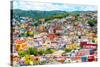 ¡Viva Mexico! Collection - Colorful Cityscape IX - Guanajuato-Philippe Hugonnard-Stretched Canvas