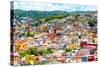 ¡Viva Mexico! Collection - Colorful Cityscape IX - Guanajuato-Philippe Hugonnard-Stretched Canvas