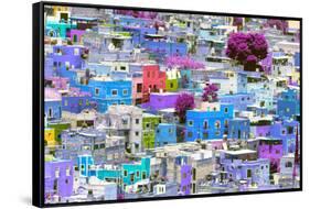 ¡Viva Mexico! Collection - Colorful Cityscape VIII - Guanajuato-Philippe Hugonnard-Framed Stretched Canvas