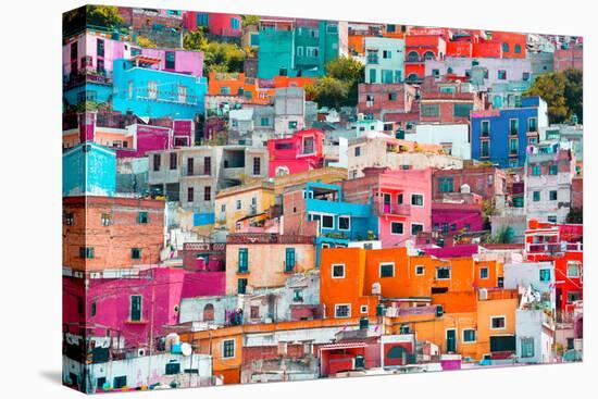 ¡Viva Mexico! Collection - Colorful Cityscape XII - Guanajuato-Philippe Hugonnard-Stretched Canvas