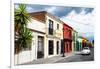 ¡Viva Mexico! Collection - Colorful Facades and White VW Beetle Car-Philippe Hugonnard-Framed Photographic Print