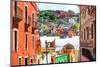 ¡Viva Mexico! Collection - Colorful Houses and Church Domes - Guanajuato-Philippe Hugonnard-Mounted Photographic Print