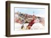 ¡Viva Mexico! Collection - Colorful Houses and Double Domes of Churches - Guanajuato II-Philippe Hugonnard-Framed Photographic Print