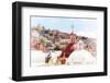 ¡Viva Mexico! Collection - Colorful Houses and Double Domes of Churches - Guanajuato II-Philippe Hugonnard-Framed Photographic Print