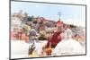 ¡Viva Mexico! Collection - Colorful Houses and Double Domes of Churches - Guanajuato II-Philippe Hugonnard-Mounted Photographic Print