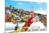 ¡Viva Mexico! Collection - Colorful Houses and Double Domes of Churches - Guanajuato-Philippe Hugonnard-Mounted Photographic Print