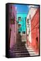 ?Viva Mexico! Collection - Colorful Houses and Staircase - Guanajuato-Philippe Hugonnard-Framed Stretched Canvas