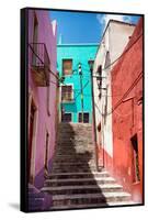 ?Viva Mexico! Collection - Colorful Houses and Staircase - Guanajuato-Philippe Hugonnard-Framed Stretched Canvas