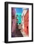 ?Viva Mexico! Collection - Colorful Houses and Staircase - Guanajuato-Philippe Hugonnard-Framed Photographic Print
