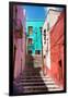 ?Viva Mexico! Collection - Colorful Houses and Staircase - Guanajuato-Philippe Hugonnard-Framed Photographic Print