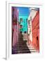 ?Viva Mexico! Collection - Colorful Houses and Staircase - Guanajuato-Philippe Hugonnard-Framed Photographic Print