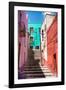 ?Viva Mexico! Collection - Colorful Houses and Staircase - Guanajuato-Philippe Hugonnard-Framed Photographic Print