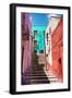 ?Viva Mexico! Collection - Colorful Houses and Staircase - Guanajuato-Philippe Hugonnard-Framed Photographic Print