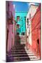 ?Viva Mexico! Collection - Colorful Houses and Staircase - Guanajuato-Philippe Hugonnard-Mounted Photographic Print