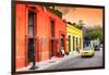 ¡Viva Mexico! Collection - Colorful Mexican Street at Sunset-Philippe Hugonnard-Framed Photographic Print