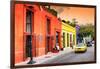 ¡Viva Mexico! Collection - Colorful Mexican Street at Sunset-Philippe Hugonnard-Framed Photographic Print