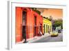 ¡Viva Mexico! Collection - Colorful Mexican Street at Sunset-Philippe Hugonnard-Framed Photographic Print