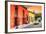 ¡Viva Mexico! Collection - Colorful Mexican Street at Sunset-Philippe Hugonnard-Framed Photographic Print