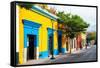 ¡Viva Mexico! Collection - Colorful Mexican Street II - Oaxaca-Philippe Hugonnard-Framed Stretched Canvas