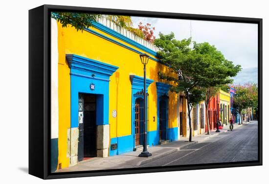 ¡Viva Mexico! Collection - Colorful Mexican Street II - Oaxaca-Philippe Hugonnard-Framed Stretched Canvas