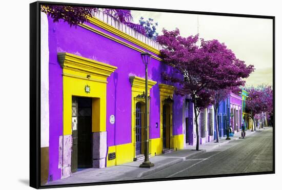 ¡Viva Mexico! Collection - Colorful Mexican Street III - Oaxaca-Philippe Hugonnard-Framed Stretched Canvas