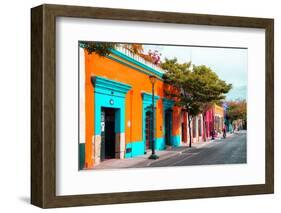 ¡Viva Mexico! Collection - Colorful Mexican Street IV - Oaxaca-Philippe Hugonnard-Framed Photographic Print