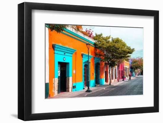 ¡Viva Mexico! Collection - Colorful Mexican Street IV - Oaxaca-Philippe Hugonnard-Framed Photographic Print