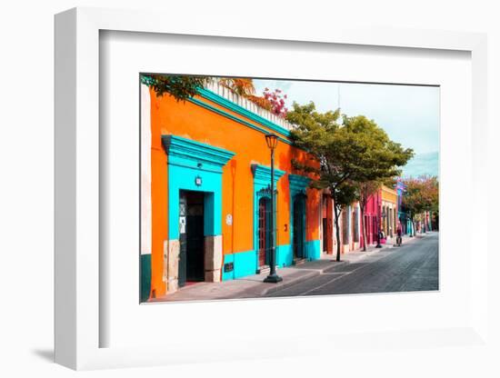 ¡Viva Mexico! Collection - Colorful Mexican Street IV - Oaxaca-Philippe Hugonnard-Framed Photographic Print