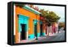 ¡Viva Mexico! Collection - Colorful Mexican Street IV - Oaxaca-Philippe Hugonnard-Framed Stretched Canvas