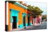 ¡Viva Mexico! Collection - Colorful Mexican Street IV - Oaxaca-Philippe Hugonnard-Stretched Canvas