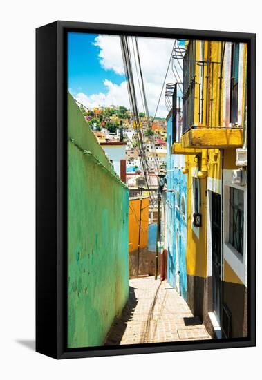 ¡Viva Mexico! Collection - Colorful Street - Guanajuato IV-Philippe Hugonnard-Framed Stretched Canvas