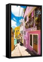 ¡Viva Mexico! Collection - Colorful Street - Guanajuato-Philippe Hugonnard-Framed Stretched Canvas