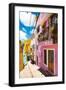 ¡Viva Mexico! Collection - Colorful Street - Guanajuato-Philippe Hugonnard-Framed Photographic Print