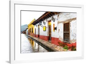 ¡Viva Mexico! Collection - Colorful Street on a Sunday afternoon-Philippe Hugonnard-Framed Photographic Print