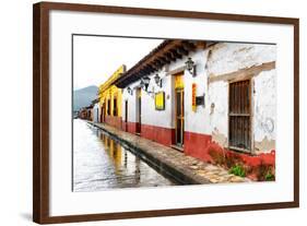 ¡Viva Mexico! Collection - Colorful Street on a Sunday afternoon-Philippe Hugonnard-Framed Photographic Print