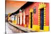¡Viva Mexico! Collection - Colorful Street Scene at Sunset-Philippe Hugonnard-Stretched Canvas