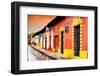 ¡Viva Mexico! Collection - Colorful Street Scene at Sunset-Philippe Hugonnard-Framed Photographic Print